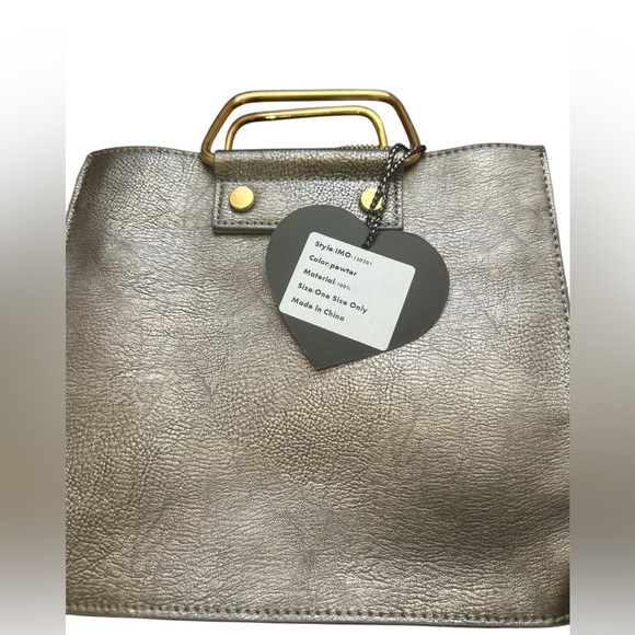 π₯³π Host pickππ IMO Imoshions NWT Pewter Purse with Shoulder Strap - Picture 2 of 6
